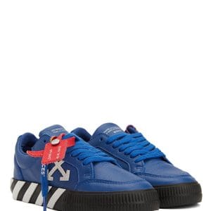 Off-White Mavi Beyaz Erkek Çocuk Deri Sneaker